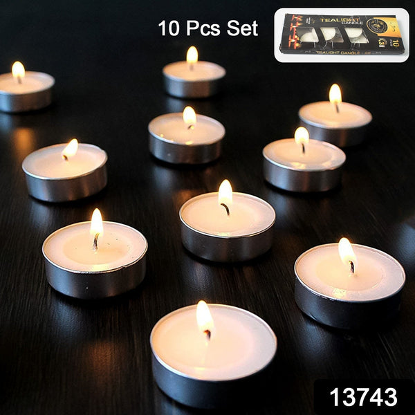 Tealight Candles Set, Smokeless Candles (10 Pcs set) - luckystorebuy.in
