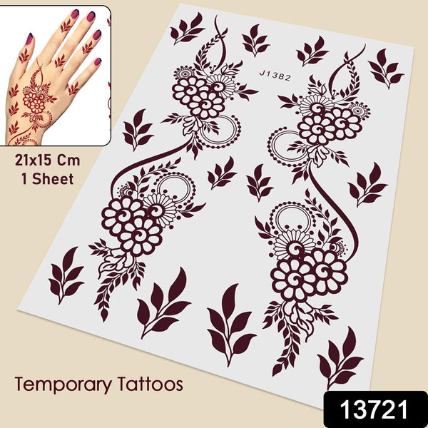 Temporary Tattoos Tattoo Sticker Skin Tattoo Stickers (1 Sheet) - luckystorebuy.in