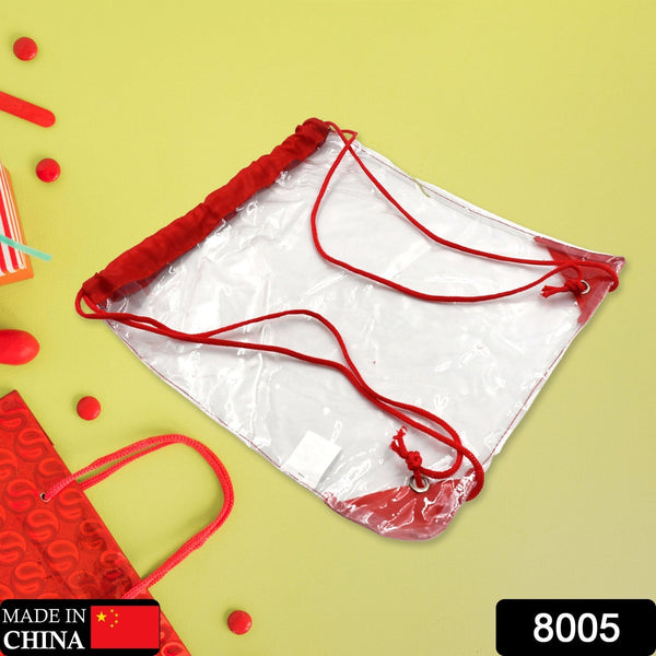 Transparent Waterproof Plastic Stadium Bag – Gym, Travel & Sports - luckystorebuy.in