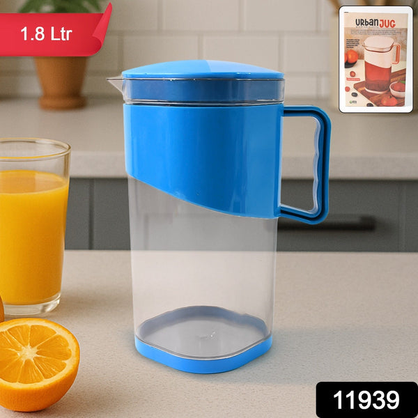 Urban Jug 1.8 Litre | BPA - Free Plastic Water & Juice Jug with Lid and Handle - luckystorebuy.in