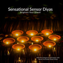 Water Sensor Diyas for Diwali Decoration (12 Pcs Set) - luckystorebuy.in