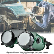 Welding Goggles (Dark Green, Large) - luckystorebuy.in