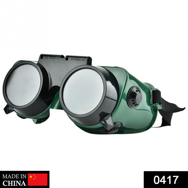 Welding Goggles (Dark Green, Large) - luckystorebuy.in