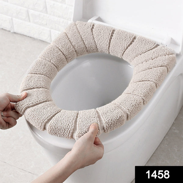 Winter Comfortable Soft Toilet Seat Mat Cover Cushion Plush - luckystorebuy.in