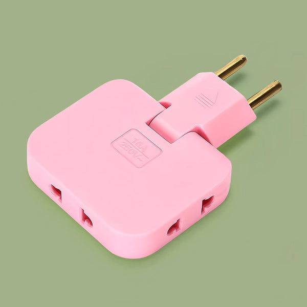 Wireless 3 in 1 Foldable Wall Plug Adapter / Socket / Converter (1 Pc) - luckystorebuy.in