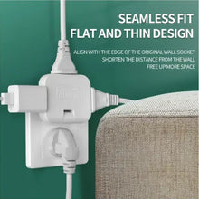 Wireless 3 in 1 Foldable Wall Plug Adapter / Socket / Converter (1 Pc) - luckystorebuy.in