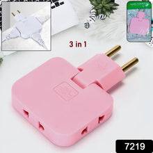 Wireless 3 in 1 Foldable Wall Plug Adapter / Socket / Converter (1 Pc) - luckystorebuy.in
