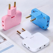 Wireless 3 in 1 Foldable Wall Plug Adapter / Socket / Converter (1 Pc) - luckystorebuy.in