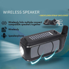 Wireless Bluetooth Speaker 5W High Bass with Wireless Mic / Microphone, LED Torch, Solar Charging, Support USB & Adjustable Strap (1 Set) - luckystorebuy.in