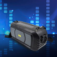 Wireless Bluetooth Speaker 5W High Bass with Wireless Mic / Microphone, LED Torch, Solar Charging, Support USB & Adjustable Strap (1 Set) - luckystorebuy.in