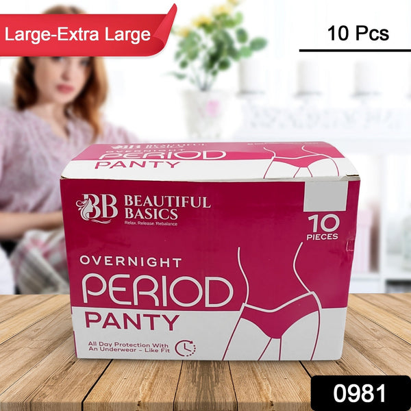 Women's Emergency Kit, Travel Kit - Includes Seamless Underwear, Pantyliner, Feminine Hygiene Sachet First Period Kit (10 Pcs) - luckystorebuy.in