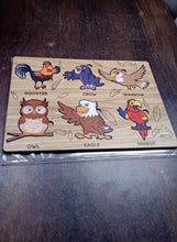 Wooden Bird Puzzle Learning Educational Board (1 Set / 28×20 Cm) - luckystorebuy.in