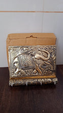 Wooden Key Holder for Home Decor Stylish Metal Gold Antique Elephant Design (1 Pc) - luckystorebuy.in