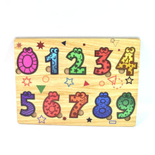 Wooden Number Puzzle Learning Educational Board (1 Set / 28×20 Cm) - luckystorebuy.in