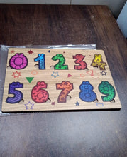 Wooden Number Puzzle Learning Educational Board (1 Set / 28×20 Cm) - luckystorebuy.in
