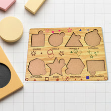 Wooden Triangles Puzzle Learning Educational Board (1 Set / 28×20 Cm) - luckystorebuy.in